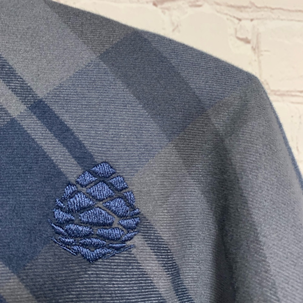NEW Stio Buckhorn Organic Cotton Insulated Blue Gray Plaid Shirt Snap Jacket XXL - Picture 7 of 9
